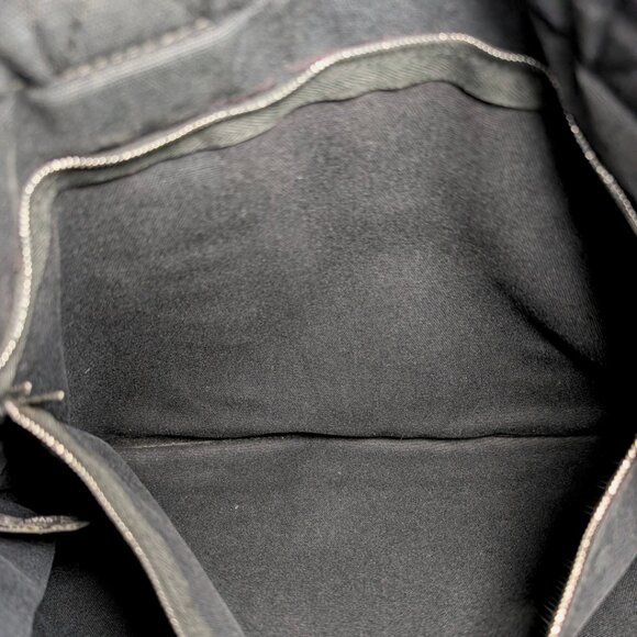 Hermès Black Cotton Canvas Fourre Tout MM Casual Snap Tote Bag Made in France - Picture 9 of 11